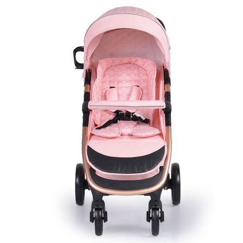 Largo 3 piezas carro bebé rosa gris