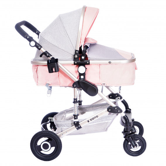 carrito de bebé Fontana 2 en 1 rosa - carritosMDR