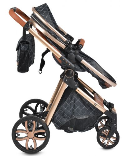 carrito de bebe combinado Alma negro - carritosMDR